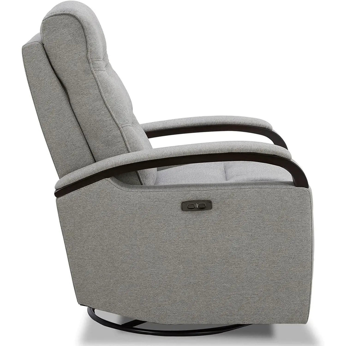 Fabric Power Swivel Glider Rocker Recliner Chair Light Grey from PriceLows™