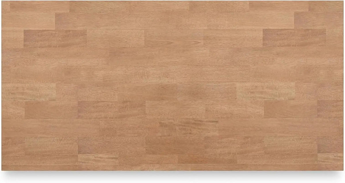 Farmhouse Counter Height Dining Table 3 Shelves Light Brown from PriceLows™