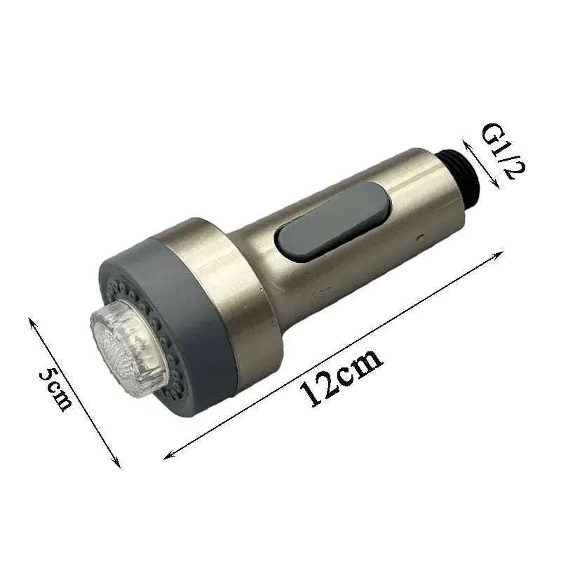 Kitchen Faucet Pull Down Sprayer | Led Light | 3 Function | Black, Brushed, Gold from PriceLows™