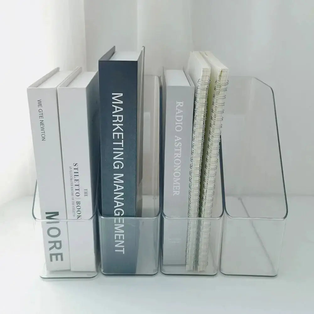 File Folder Holder | Transparent PET | Vertical File Organizer | 22.2 X 22.2 X 8 CM from PriceLows™