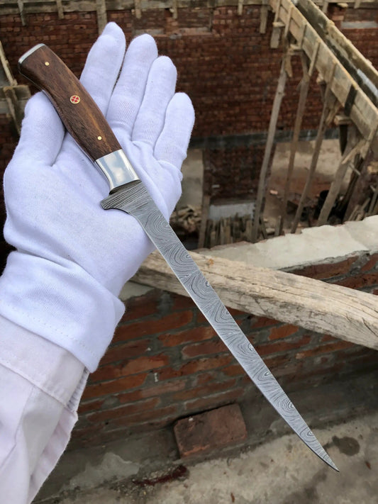 Fishing fillet knife | 13 Inch | Damascus Steel | Home