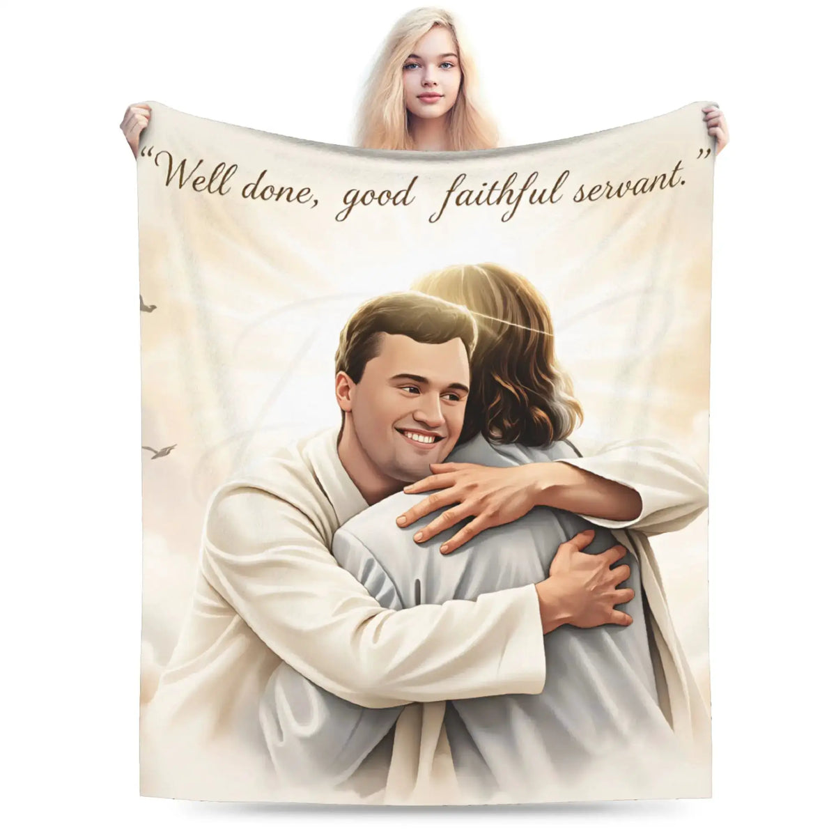 Charlie Kirk Angelic Advocate With George Floyd Blanket Girls Flannel Throw Blanket For Living Room Soft Quality Bedspread Gift from PriceLows™