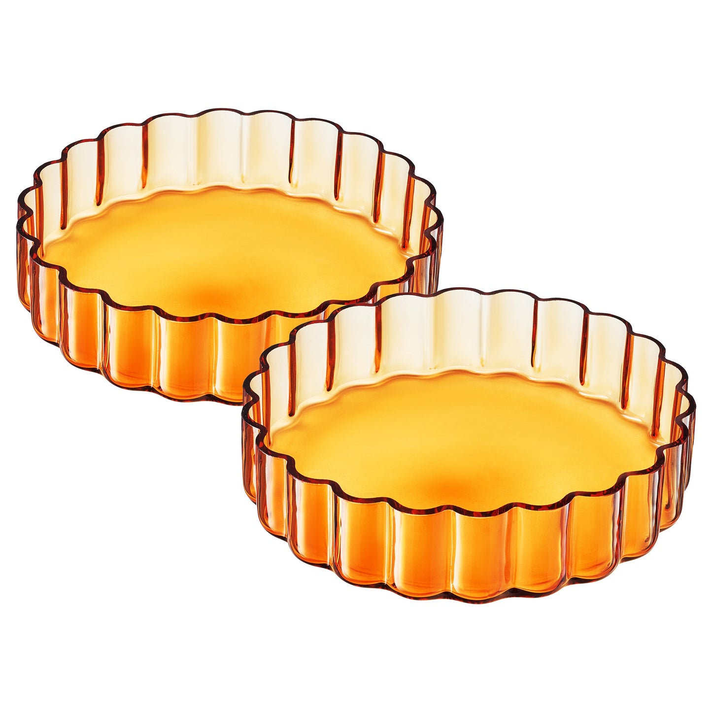 Flower Plate Glassware, Set of 2 from PriceLows™