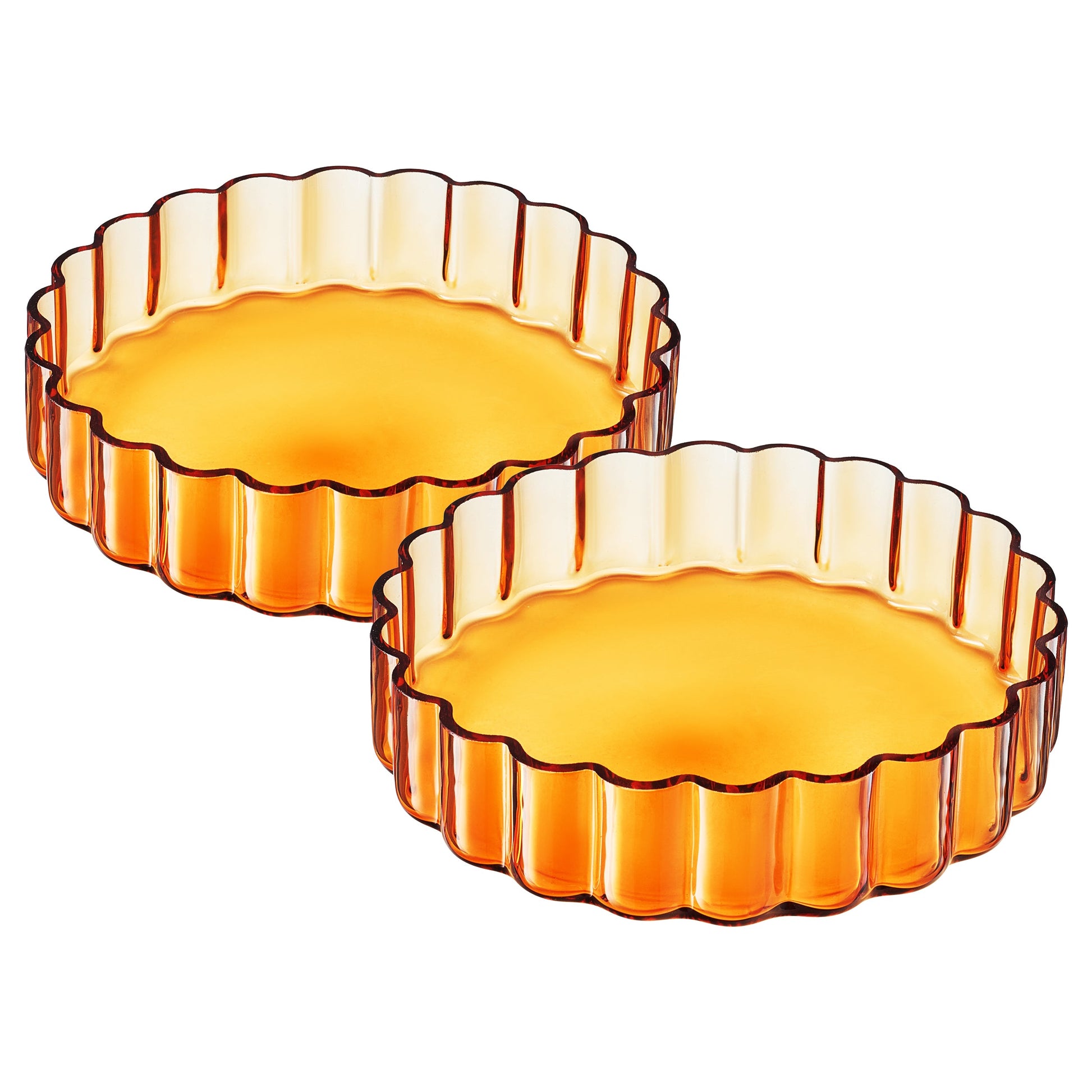 Flower Plate Glassware, Set of 2 from PriceLows™