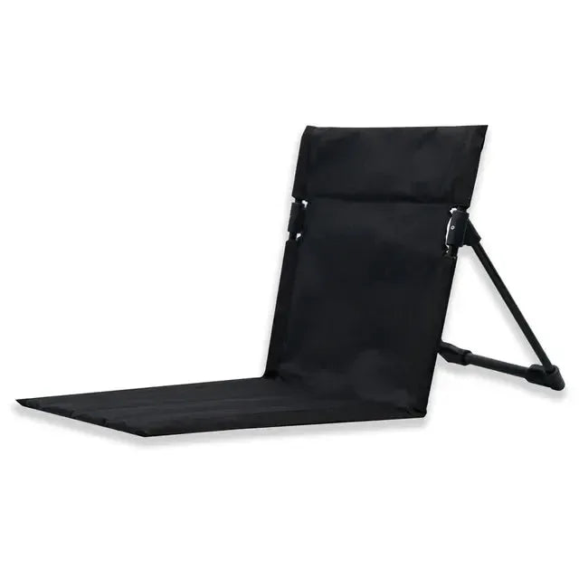 Outdoor Foldable Camping Chair Garden Park Single Lazy Reclining Chair Backrest Cushion Picnic Camping Folding Back Beach Chair from PriceLows™