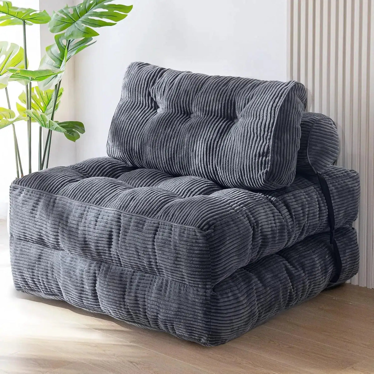Foldable Sofa Lounger | 1.9m Length | Velvet Fabric | 6 Colors from PriceLows™