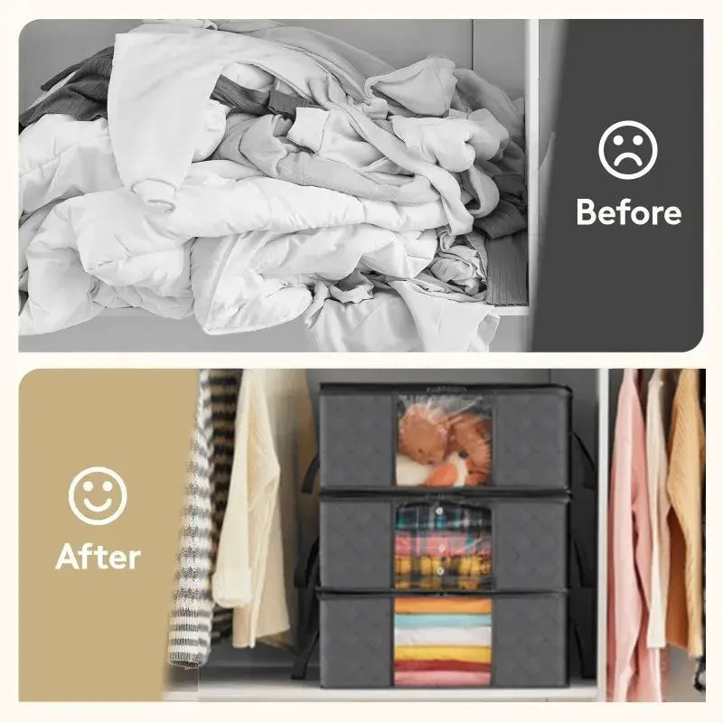 Foldable Storage Bags | Clear Window | PriceLows™