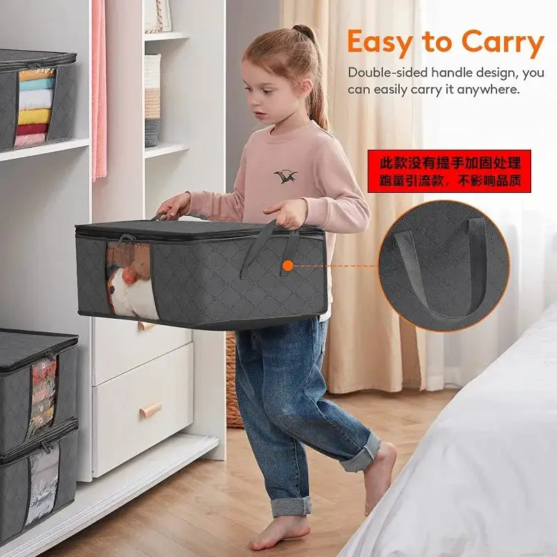Foldable Storage Bags | Clear Window | PriceLows™