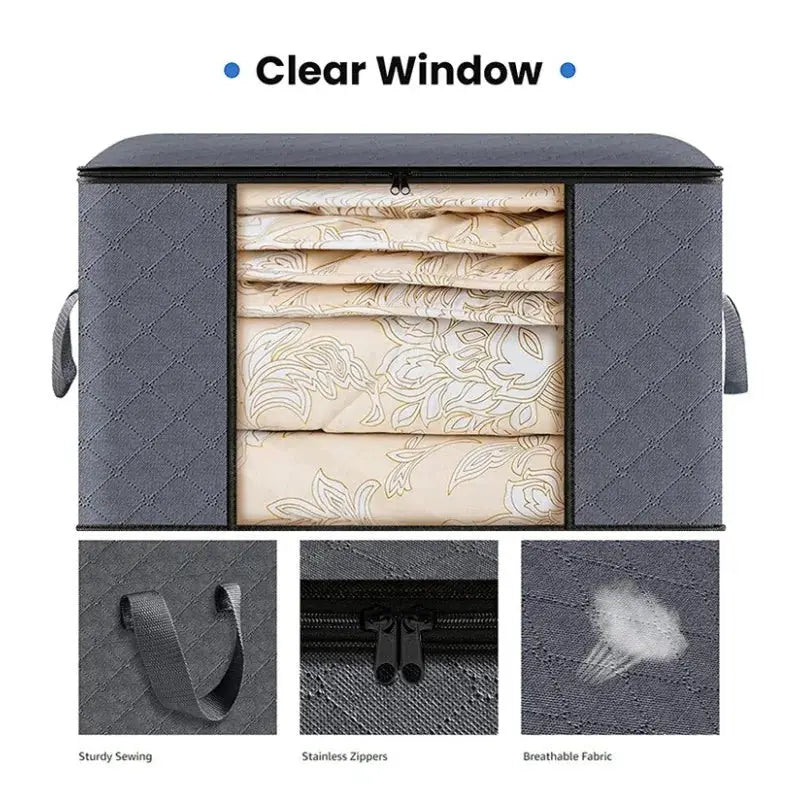 Foldable Storage Bags | Clear Window | PriceLows™