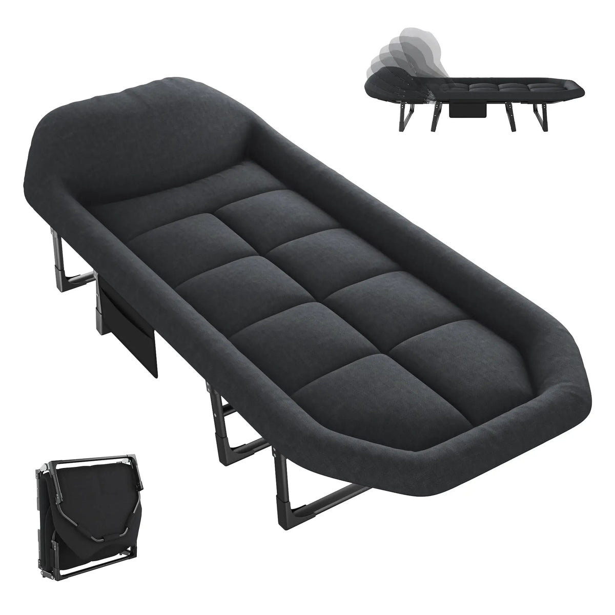 Folding Camping Bed | Mattress Included | PriceLows™