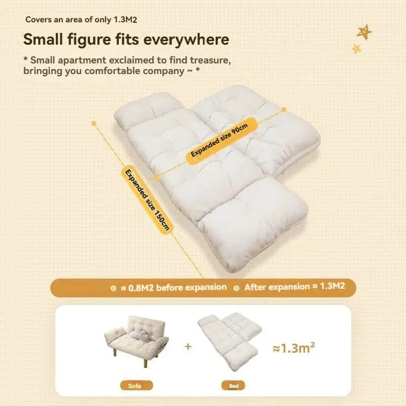 Folding Sofa Bed | Small Size | Metal Frame | Balcony Friendly from PriceLows™