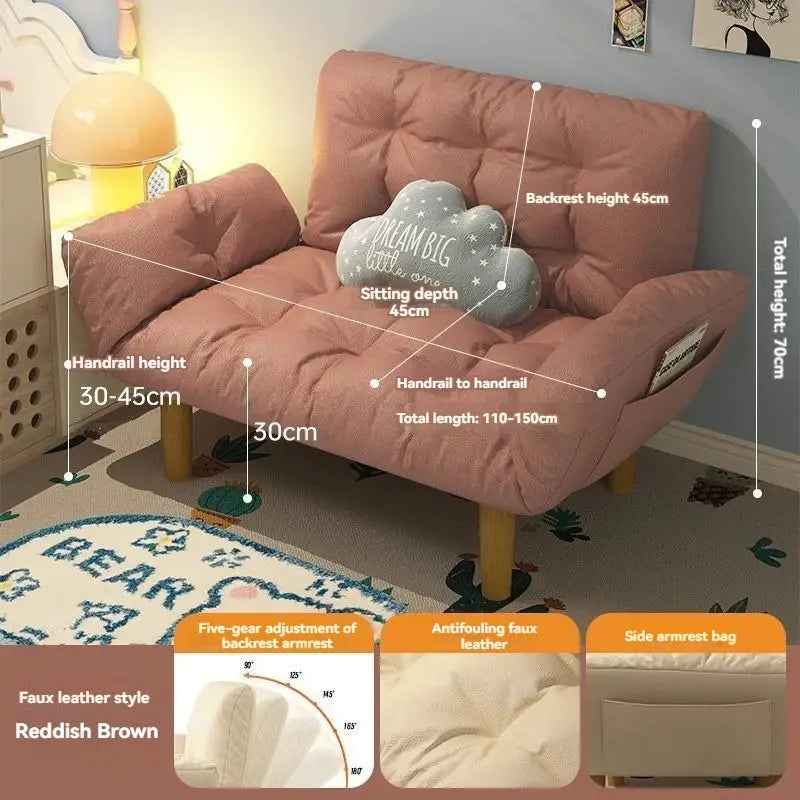 Folding Sofa Bed | Small Size | Metal Frame | Balcony Friendly from PriceLows™