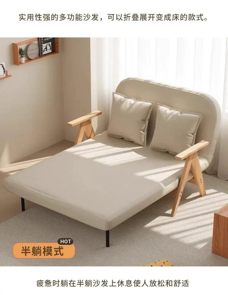 Folding Sofa Bed | Solid Wood Frame | PriceLows™