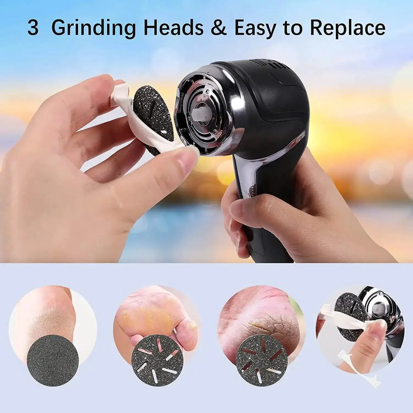 Foot Care Tool Heads | Coarse Rollers | PriceLows™
