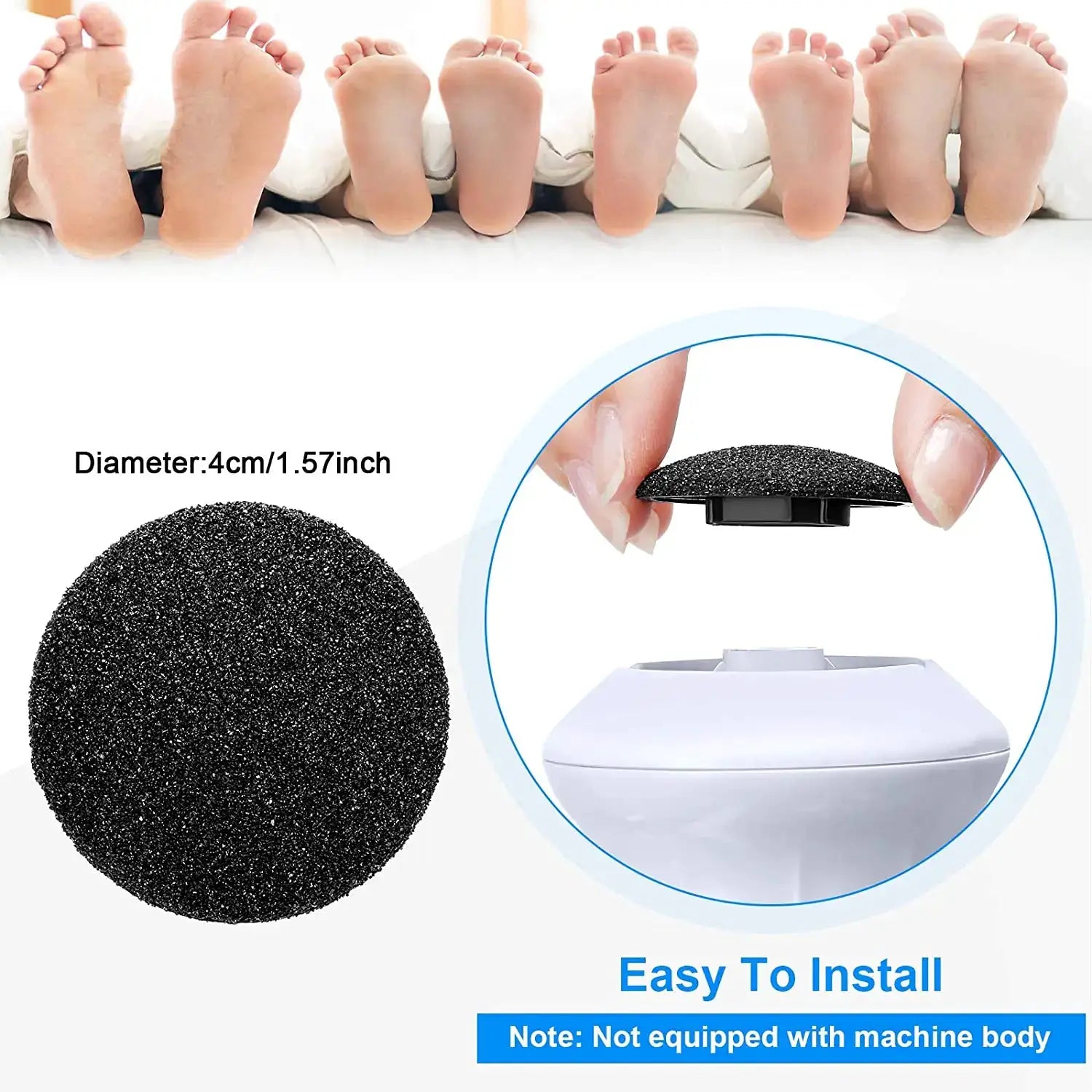 Foot File Removable Rollers | Coarse Pads | PriceLows™