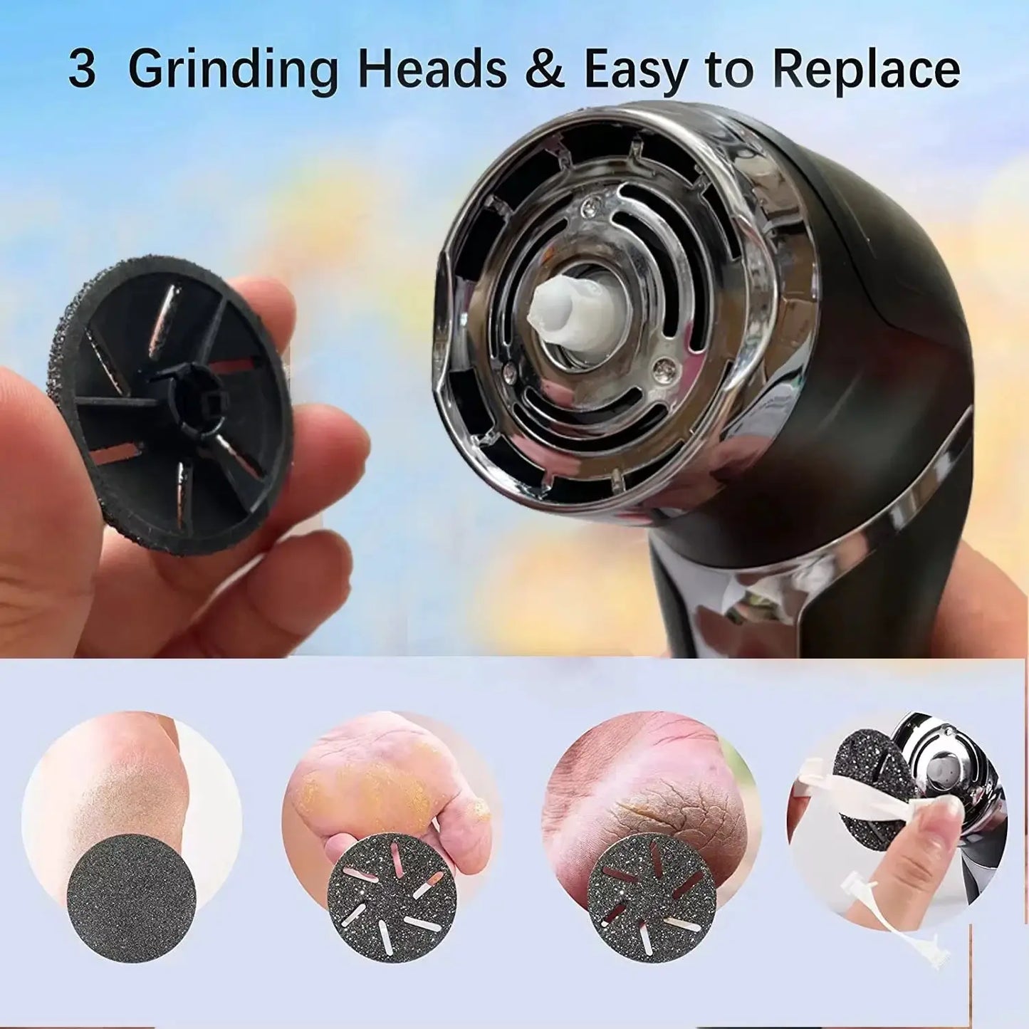 Foot File Replacement Rollers|Quartz Sand|PriceLows™