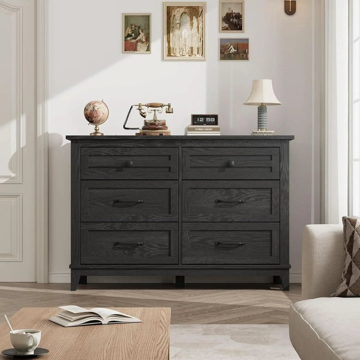 Forty Seven Inches Freestanding Dresser Drawers Deluxe from PriceLows™