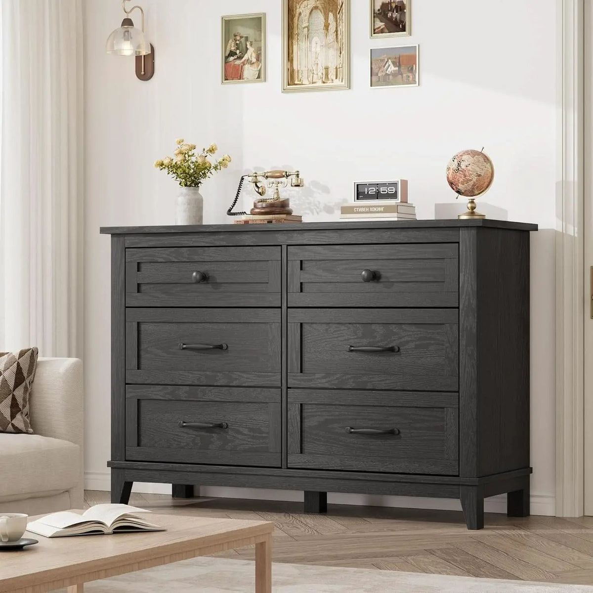 Forty Seven Inches Freestanding Dresser Drawers Deluxe from PriceLows™