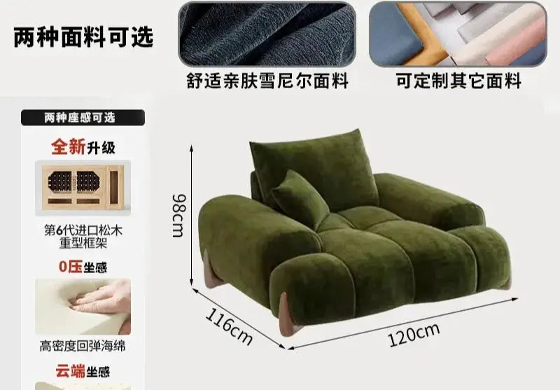 Sofa | Four-Seater | Retro Modern Scandinavian Style | Unavailable from PriceLows™