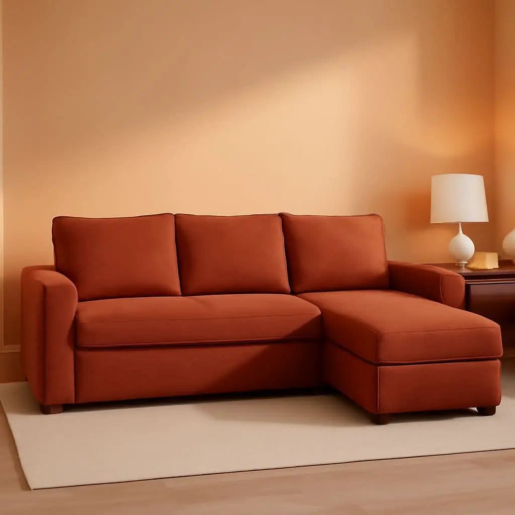Friheten Slipcover For IKEA ChaiseCorner Orange Snug Fit from PriceLows™