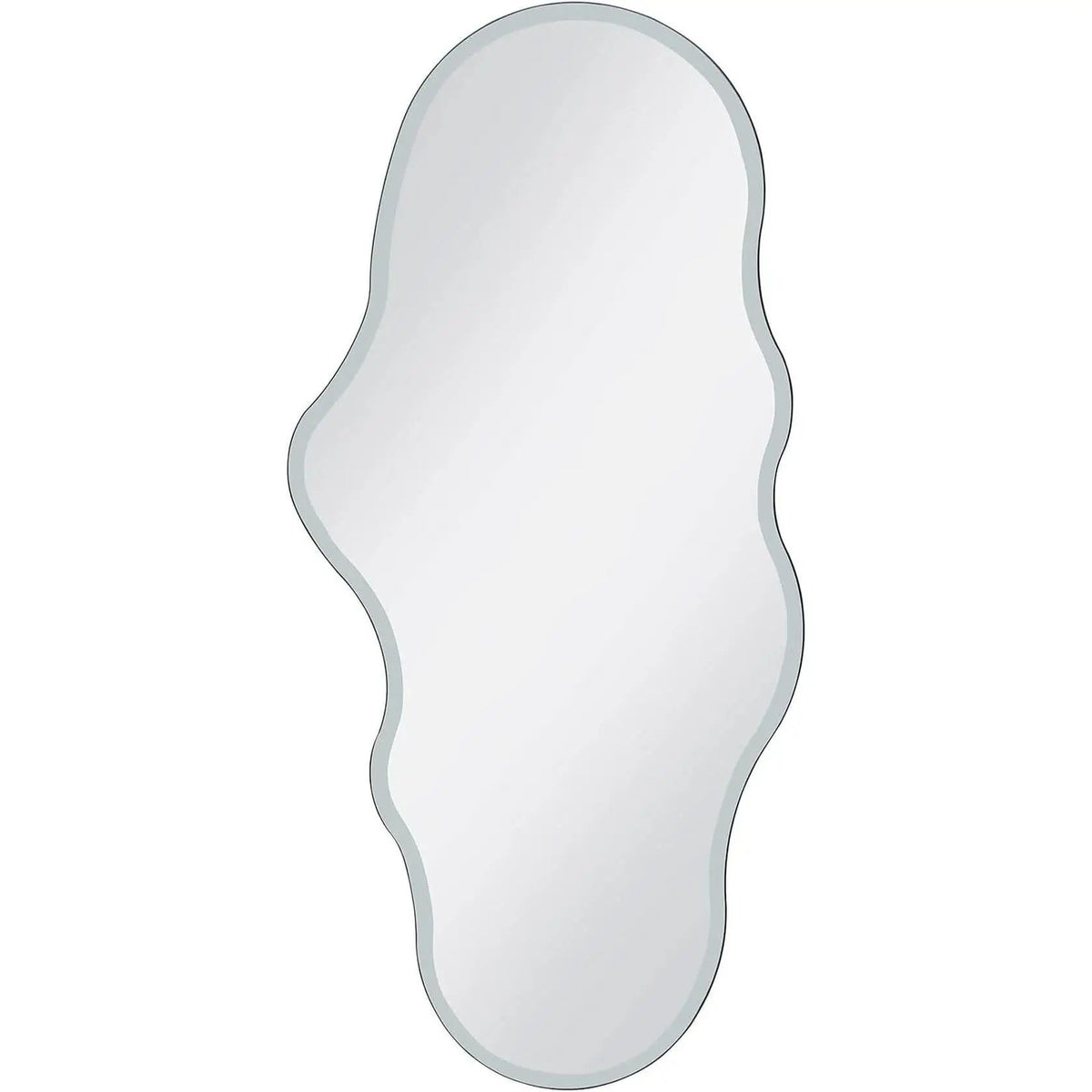 Full Length Wall Mounted Mirror 47x23 Frameless White from PriceLows™