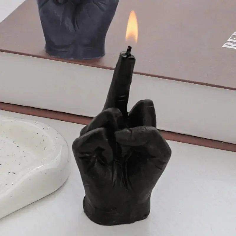 Funny Scented Candle | Middle Finger Soy Wax | PriceLows™