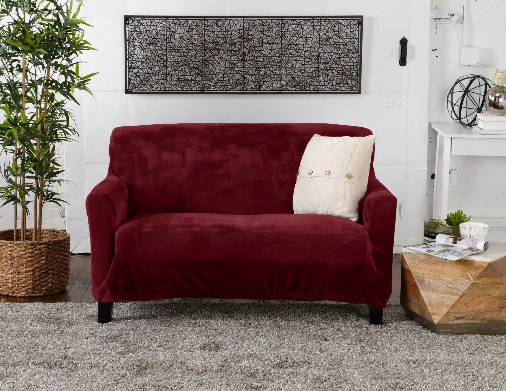 Velvet Stretch Slipcover - Gale Collection from PriceLows™