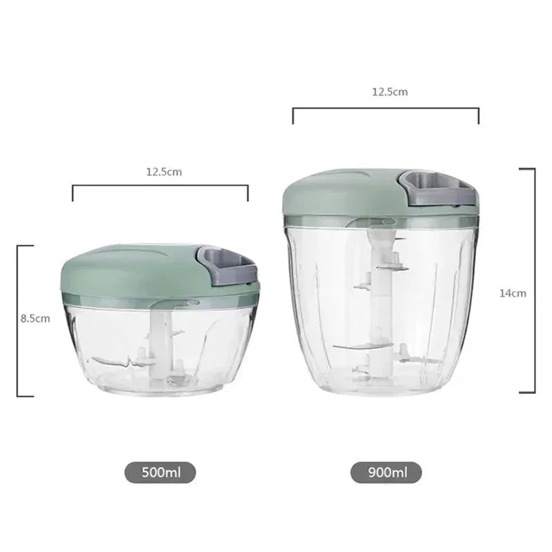 500/900ML Manual Meat Mincer Garlic Chopper Rotate Garlic Press Crusher Vegetable Onion Cutter Kitchen Cooking Accessories from PriceLows™