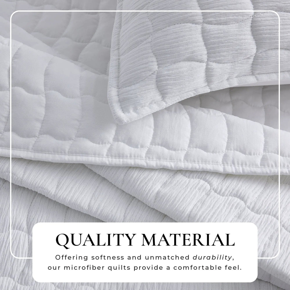 Gauze Quilt Set - Wave Stitch Collection from PriceLows™