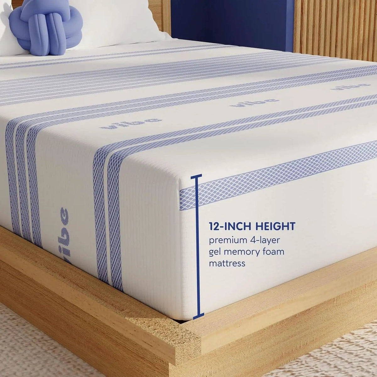 Gel Memory Foam Mattress Certipur US Certified Twelve Inches from PriceLows™