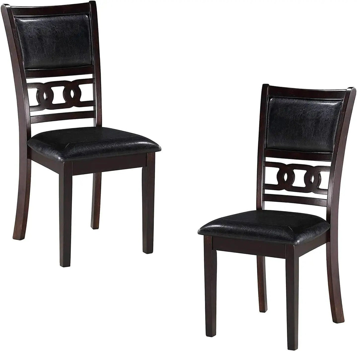 Gia Ebony Dining Chairs Set Of 2 Rubber Wood Solids from PriceLows™