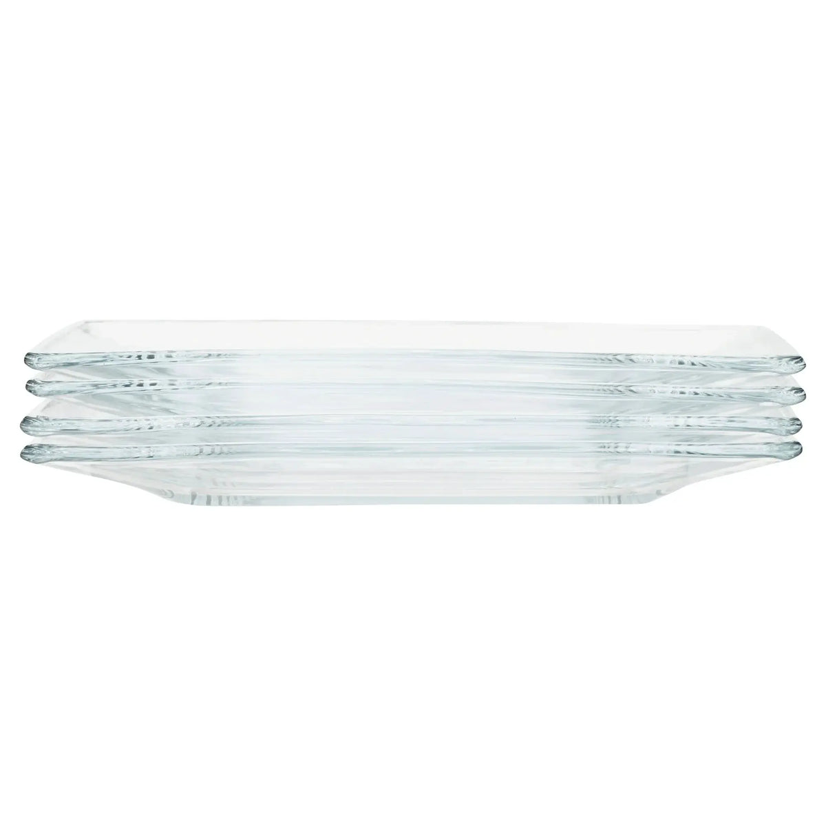 12-Piece Square Clear Glass Dinnerware Set, Elegant and Durable Tableware for Everyday Use, Perfect for Home, Dining Room, Kitchen, or Special Occasions, Includes Plates, Bowls, and Serving Pieces, Microwave and Dishwasher Sa from PriceLows™