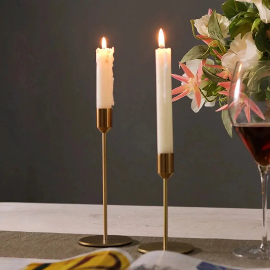 Gold Plated Candle Holders | Set Of 2 | PriceLows™