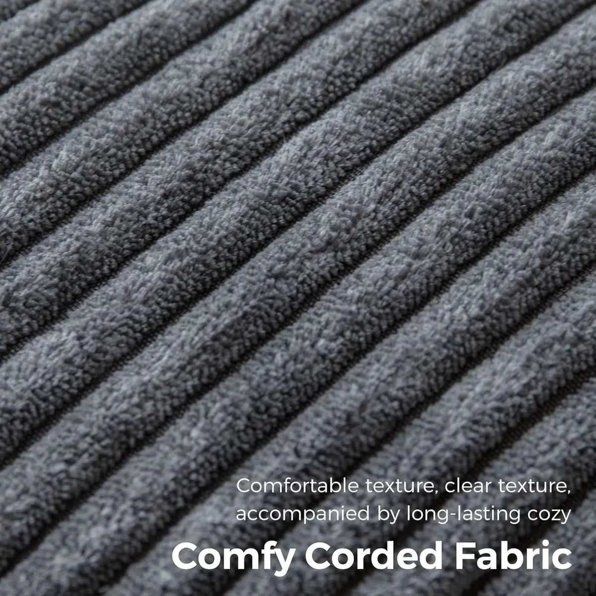 Graphite Grey Foldable SofaBed With Lumbar Support from PriceLows™
