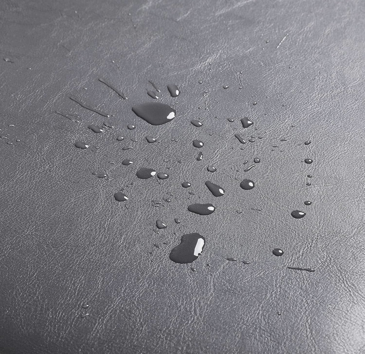 Gray Faux Leather Dining Chairs Set Of 4 With Waterproof Surface from PriceLows™