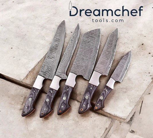 Great Kitchen Knife Set Premium 13” Handmade Damascus Steel Chef Knife with | 13 Inch | Damascus Steel | Kitchen Knives Set