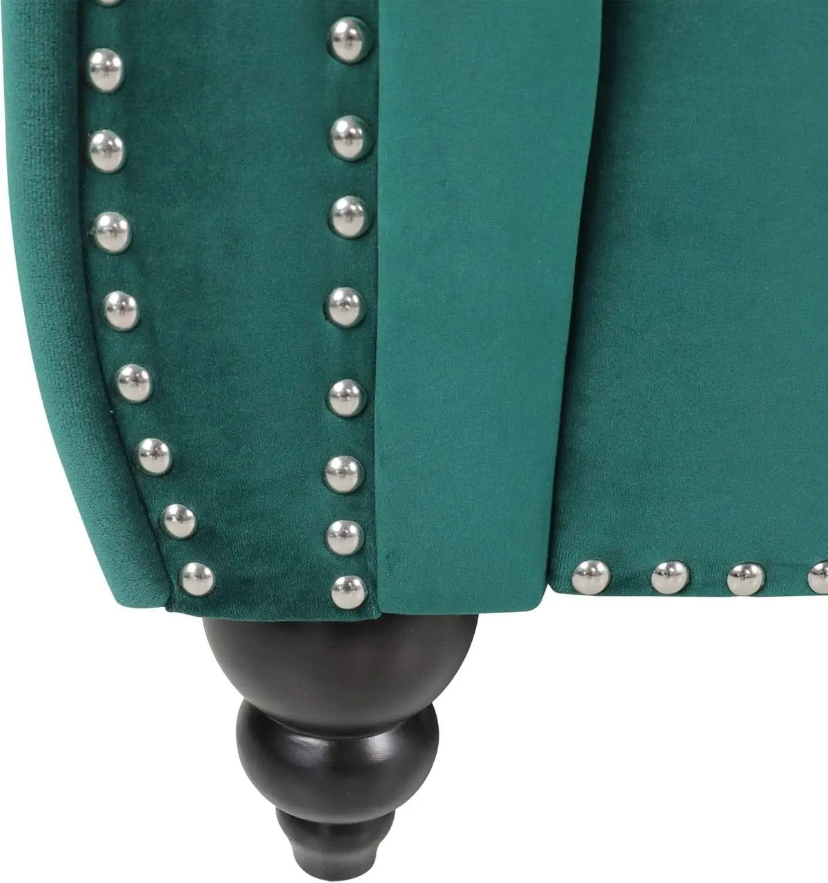 Green Velvet Chesterfield Living Room Set Including Sofa Loveseat and Club Chair from PriceLows™