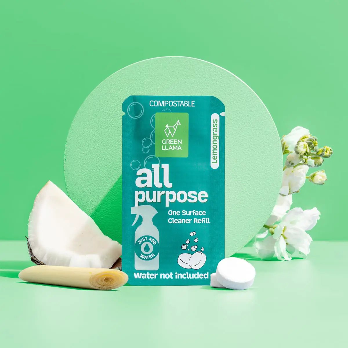 All-Purpose Spray Glass Bottle Cleaning Kit with Lemongrass Essential Oil & Sleeve from PriceLows™