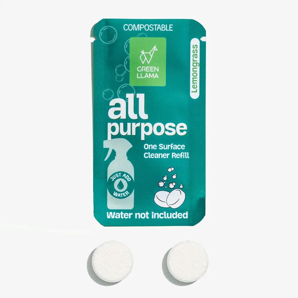 All-Purpose Spray Glass Bottle Cleaning Kit with Lemongrass Essential Oil & Sleeve from PriceLows™