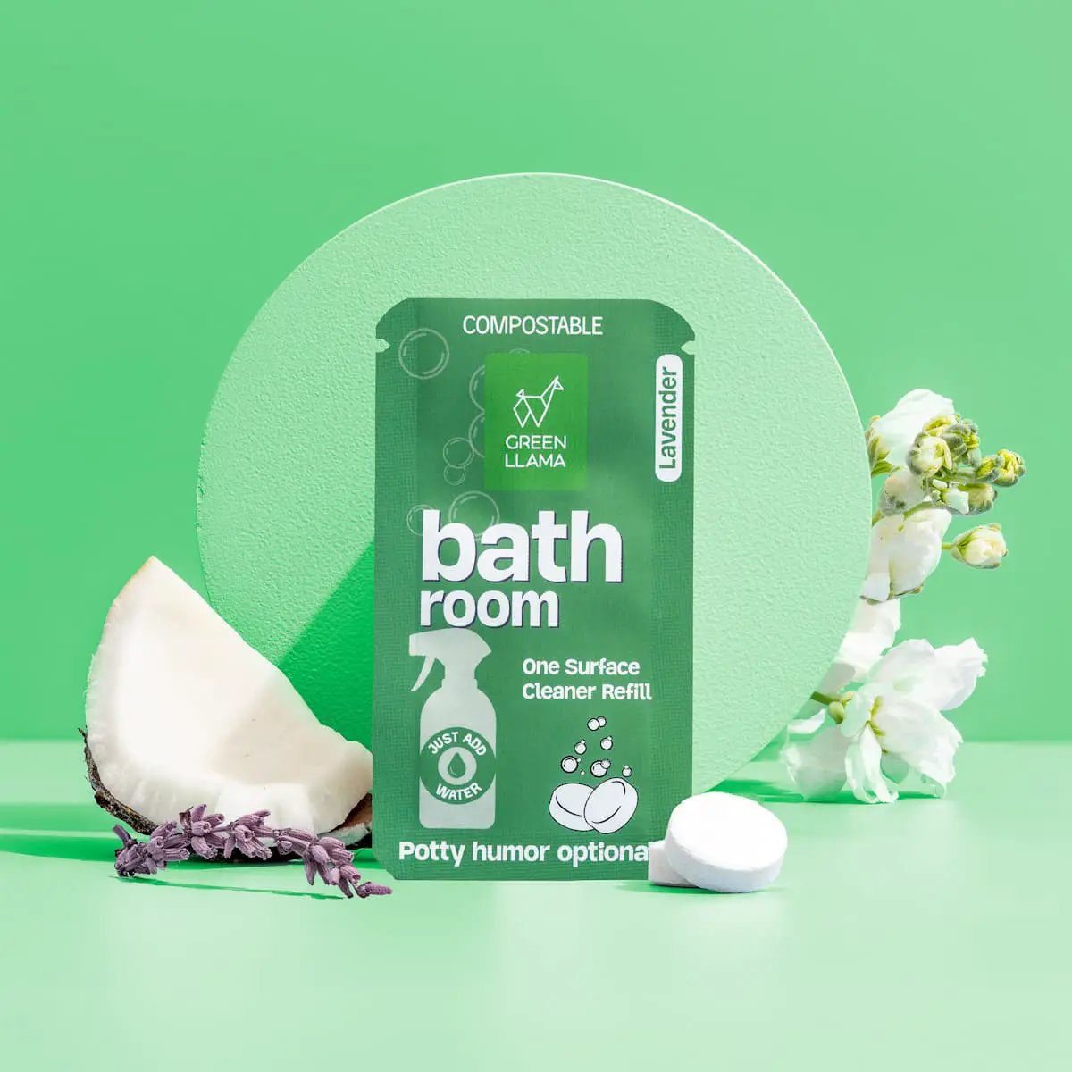 Bathroom Spray Glass Bottle Cleaning Kit with Lavender from PriceLows™