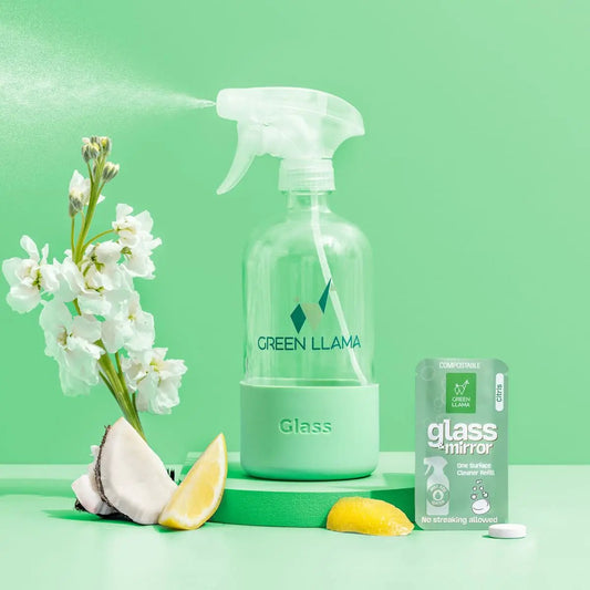 Streak-Free Glass & Mirror Cleaner Kit with Litsea Cubeba Fragrance from PriceLows™