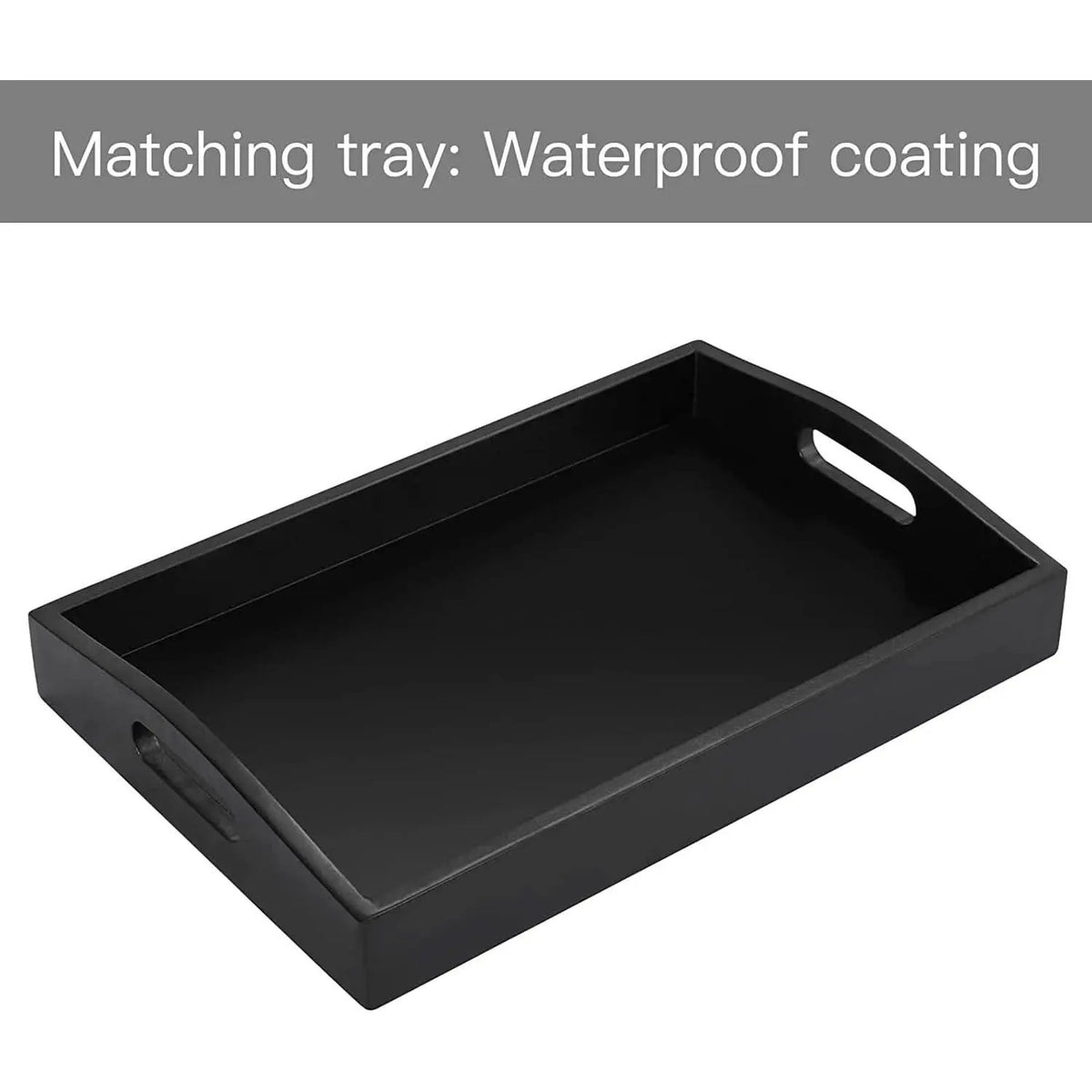 Grey Tufted Storage Ottoman With Tray Square Coffee Table from PriceLows™