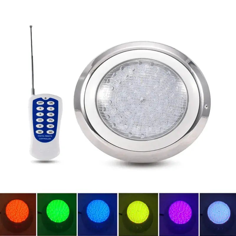 Stainless Steel Ip68 Led Swimming Pool Light 20W30W 40W 50W 60W Silver Waterproof Lamps Underwater Lights AC12V RGB Piscina Lamp from PriceLows™