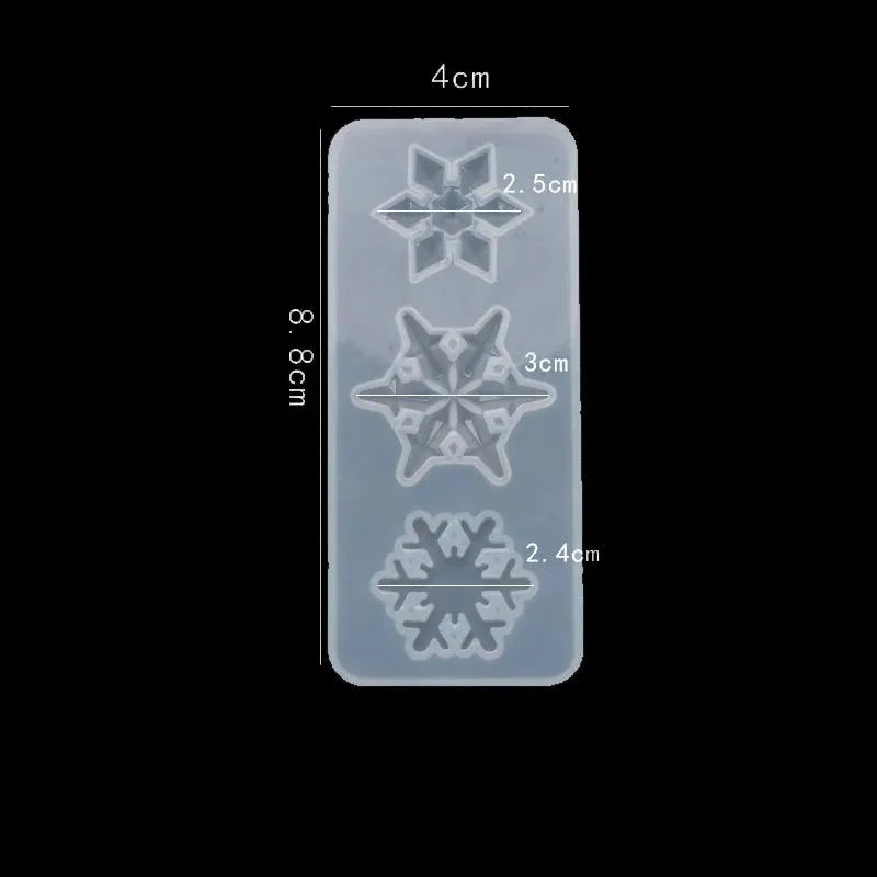 Silicone Mold | Snowflake Shape | UV Resin Compatible