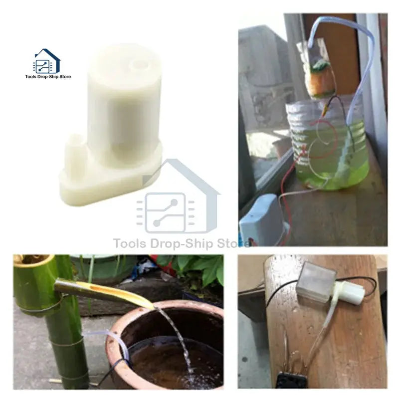 Mini Micro Submersible Water Pump 100L/H DC 3V Low Noise Brushless Motor Pump horizontal vertical 1m soft hose from PriceLows™