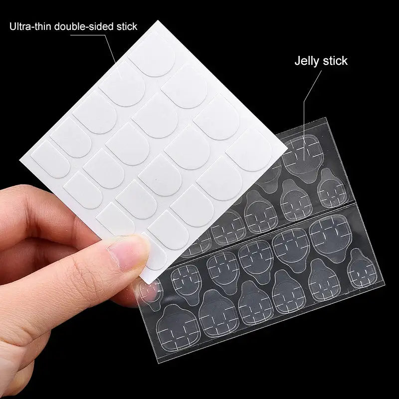 1200/600PCS Double Sided Waterproof Breathable Fake Nail Art Glue Stickers Jelly Adhesive Tabs Manicure False Tips Accessory from PriceLows™