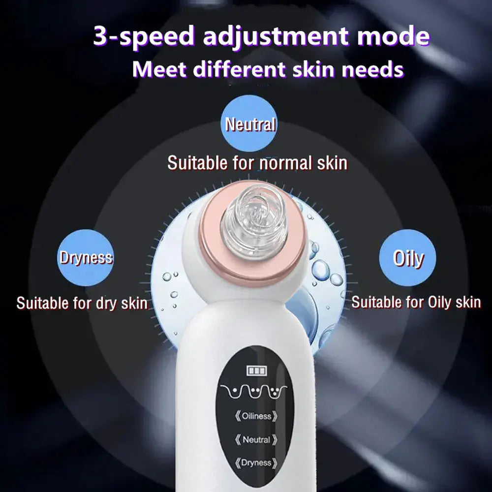 New Blackhead Remover Vacuum Suction Personal Care Small Bubble Electric Face Nose Cleaner from PriceLows™