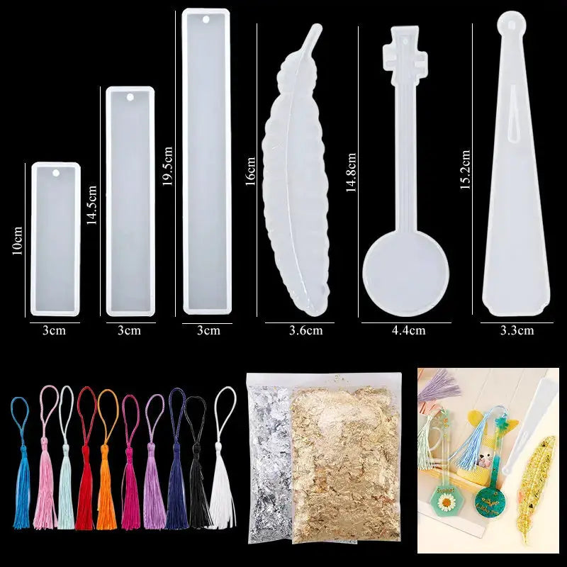 Resin Jewelry Making Kit | Dried Flowers Foil Earring Necklaces