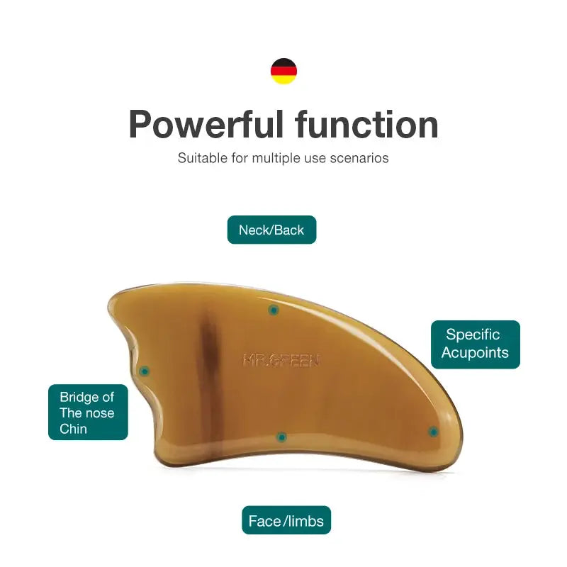 Ox Horn Guasha Face Tool | Massager For Body And Neck