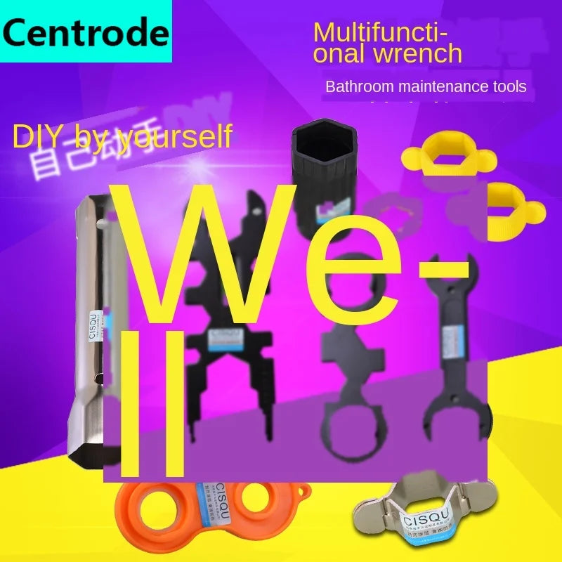 Drain Wrench | Faucet And Toilet Tool | Multi Function Socket Wrench